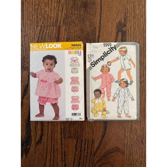5-Sewing Pattern Bundle Vintage 70s 80s 90s Current Toddler Girls Boys Clothes - Picture 3 of 8